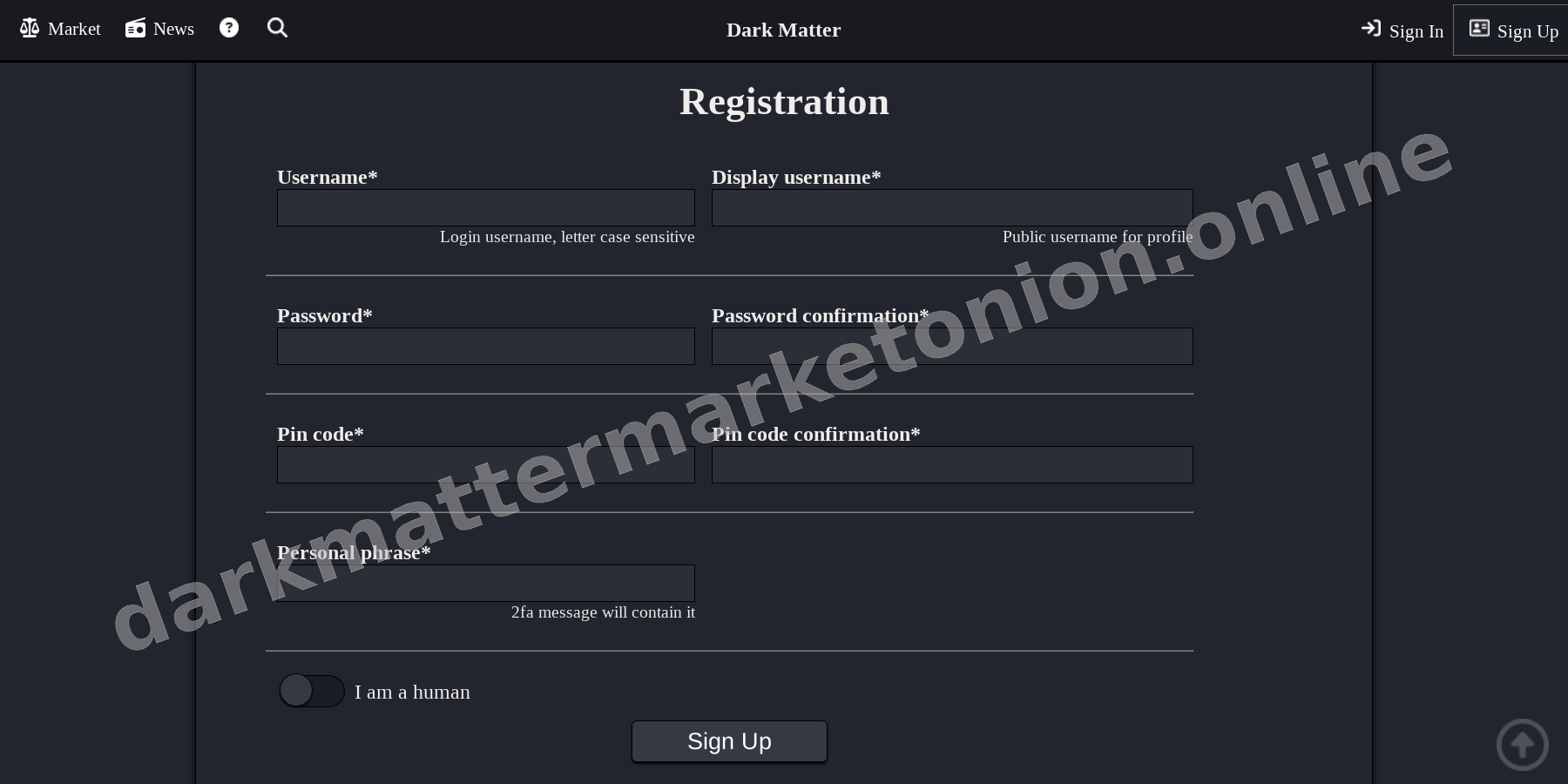 Account Registration Page